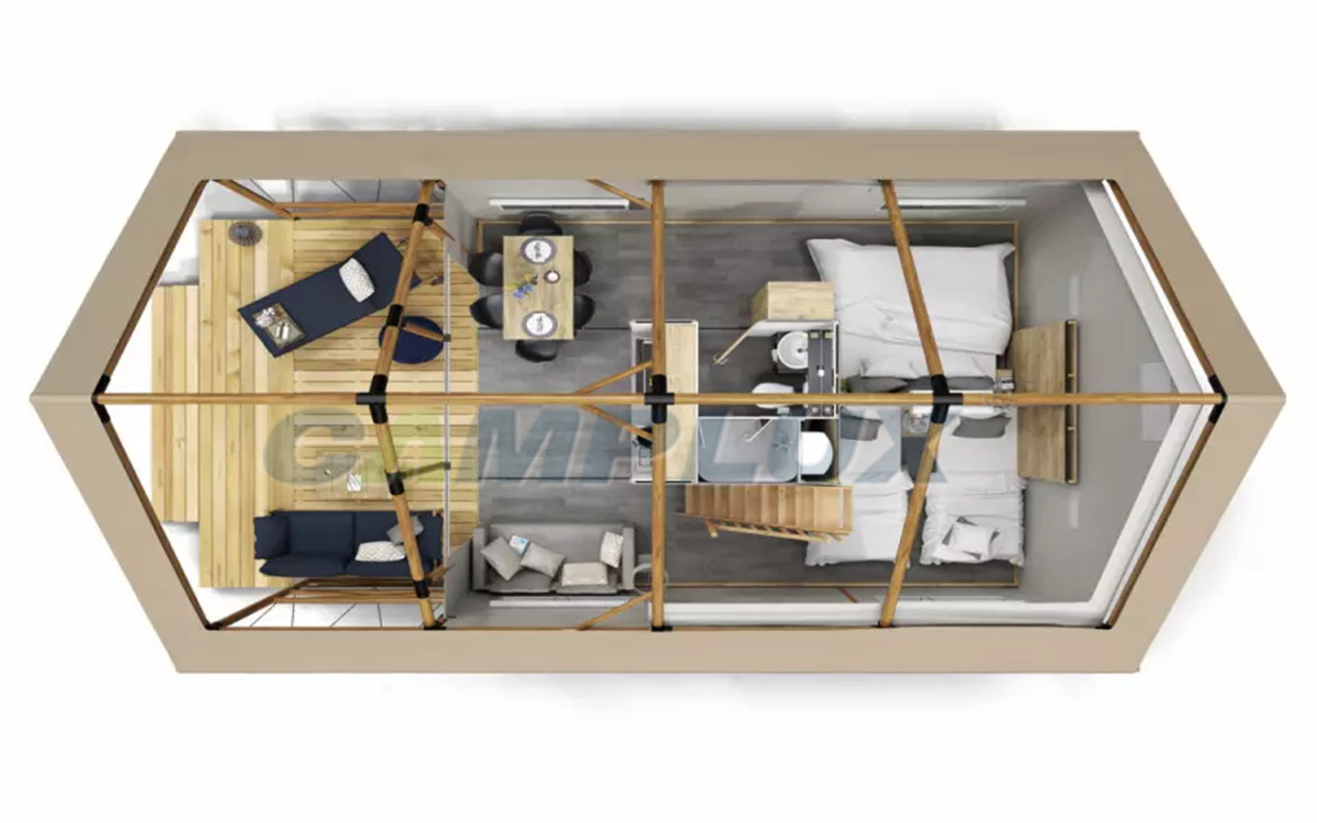 实木撑杆帐篷营地民宿酒店供应