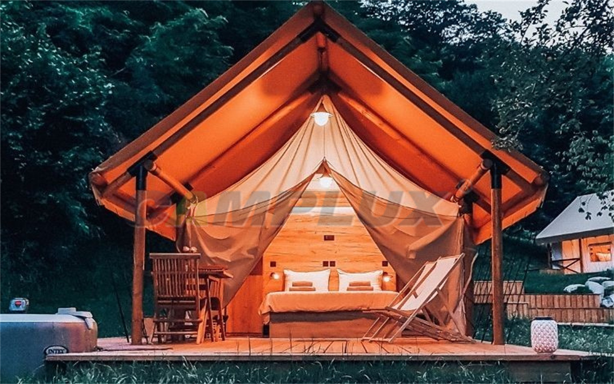 实木撑杆帐篷营地民宿酒店供应