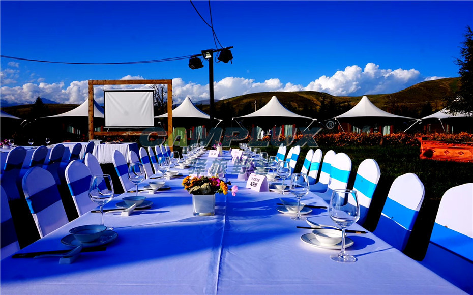 新疆伊犁汽车自驾游营地270°野奢帐篷营地