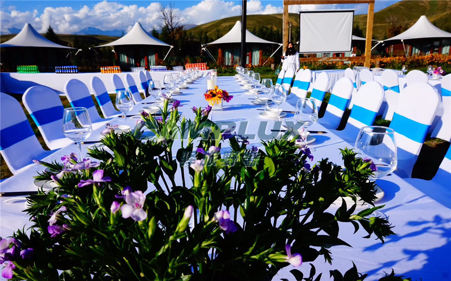 新疆伊犁汽车自驾游营地270°野奢帐篷营地